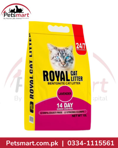Royal Bentonite Imported Lavender Clumping Cat Litter 10L