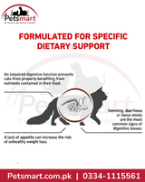 Royal Canin Gastrointestinal veterinary diet formulated for digestive dietary support in adult cats