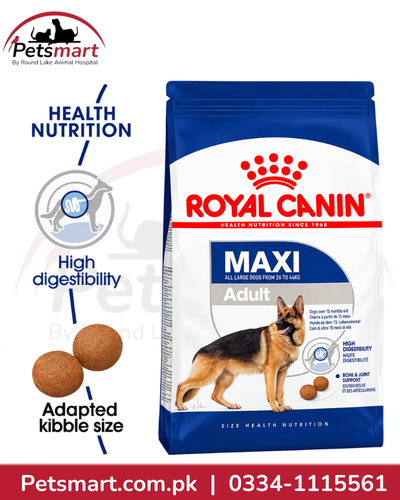 Royal Canin Maxi Adult high digestibility and adapted kibble for large dogs