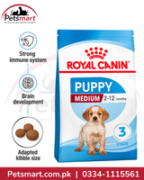 Royal Canin Medium Puppy nutrition for developing immune digestive and learning needs