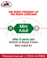 Royal Canin Mini Adult life stage guide from 10 months to 8 years