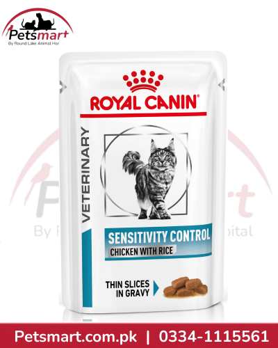 Royal Canin Sensitivity Control Chicken with Rice Veterinary Wet Cat Food 85g pouch