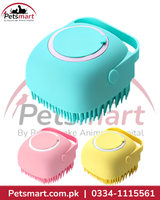 Aqua silicone massage bath brush with flexible bristles for cats and dogs