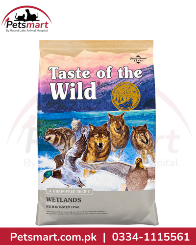 Taste of the Wild Wetlands Canine Recipe with roasted fowl adult dog food 12.20kg
