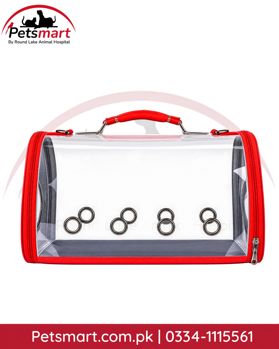 Transparent space capsule pet carrier bag with side ventilation for cats and small dogs