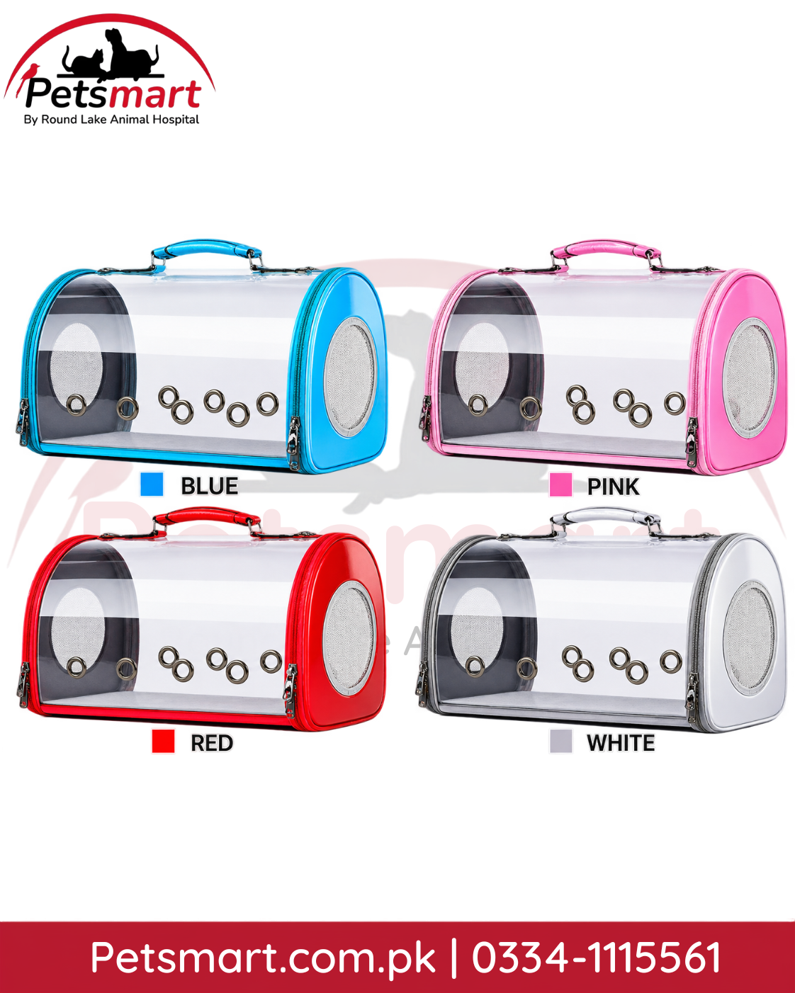 Transparent space capsule pet carrier bag with side ventilation for cats and small dogs