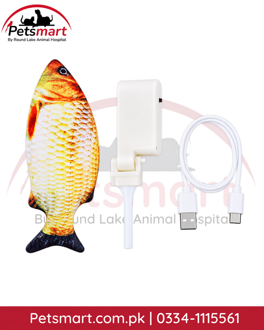 USB rechargeable realistic floppy fish interactive toy for cats and small dogs
