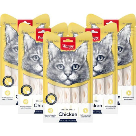 Wanpy Chicken Creamy Treats for Cats - Chicken