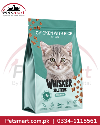 Whisker Solutions Kitten Chicken with Rice Dry Cat Food 1.5kg