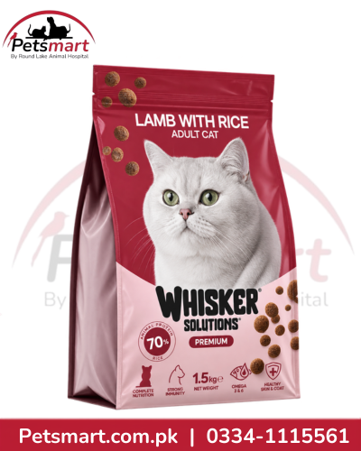 Whisker Solutions Lamb with Rice Adult Cat Food 1.5kg