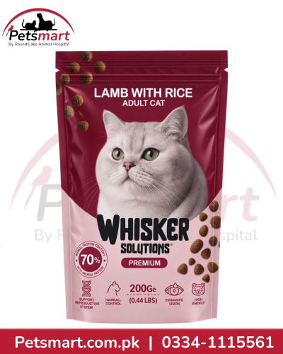 Whisker Solutions Lamb with Rice Adult Cat Food 200g