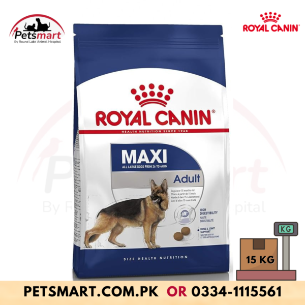 Royal Canin Maxi Pellet Adult Dog Food, 15KG