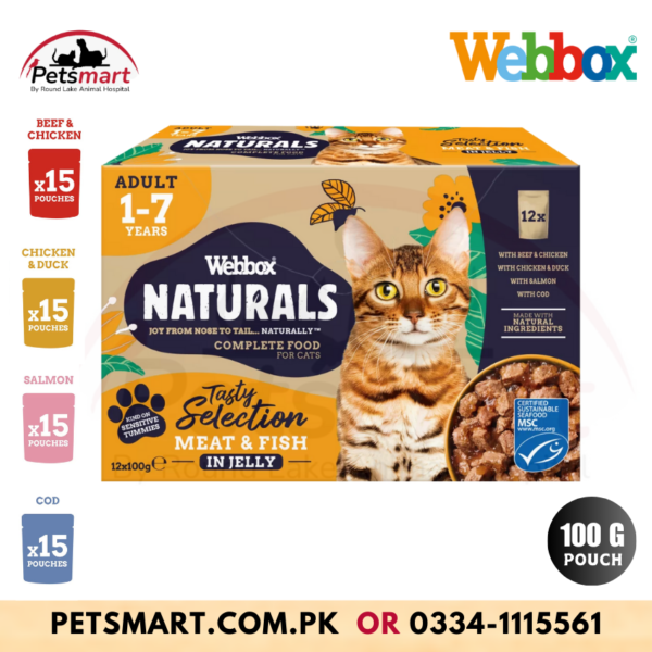 Webbox Naturals Fish & Meat in Jelly Wet Cat Food