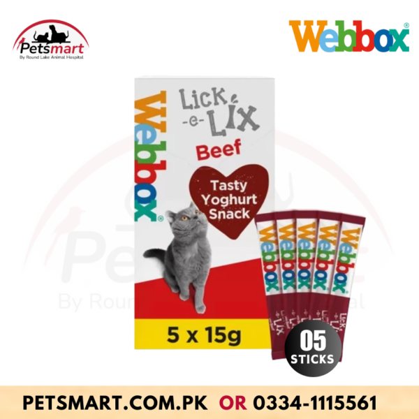 Webbox Lick-e-Lix with Beef Cat Treats