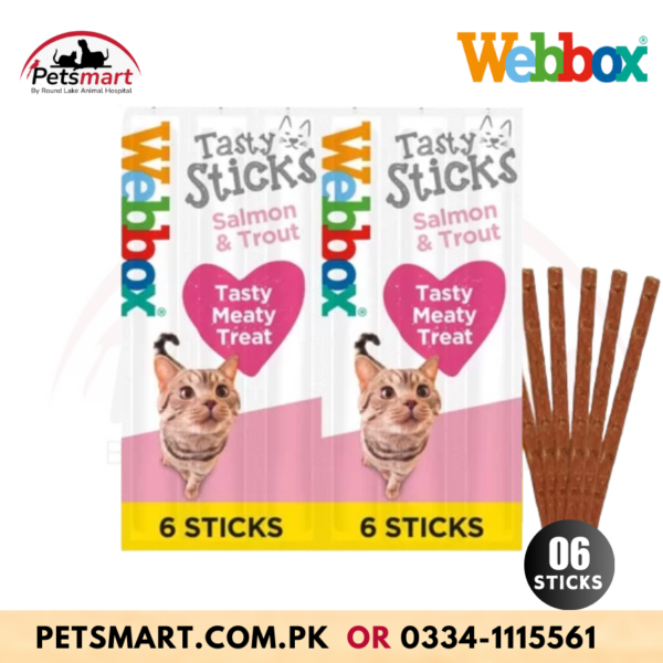 Webbox Tasty Sticks Salmon & Trout Cat Treats