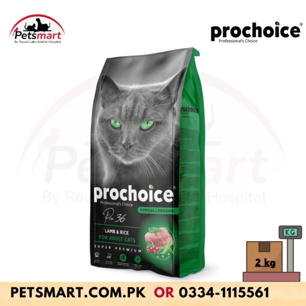 Prochoice 36 lamb rice adult cat food