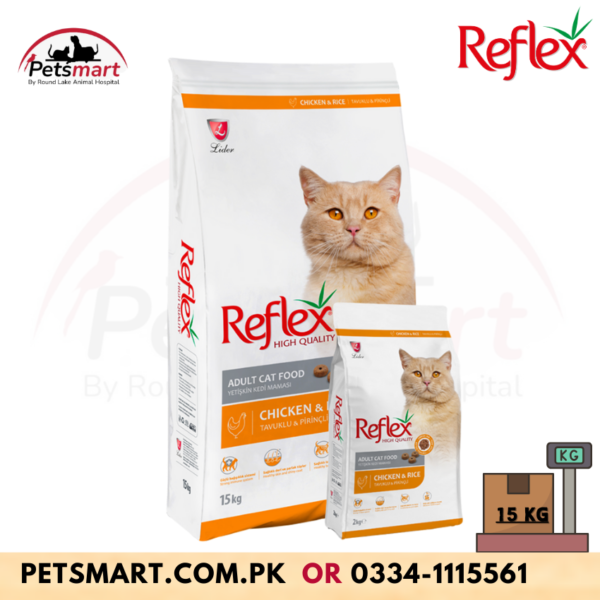 Reflex Adult Cat Food with Chicken & Rice 15Kg