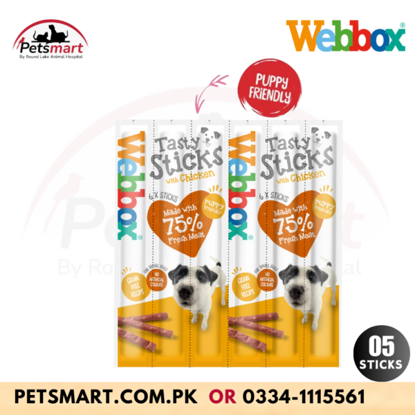 Webbox Tasty Sticks Chicken Dog Treats