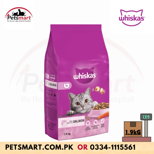 Whiskas 1+ Salmon Dry Cat Food